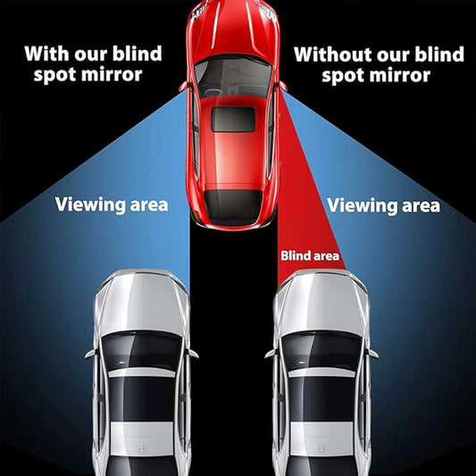 Blind Spot Mirror مرآة النقطة العمياء الدائرية القابلة للتعديل – رؤية واسعة وأمان مثالي للسيارات في السعودية