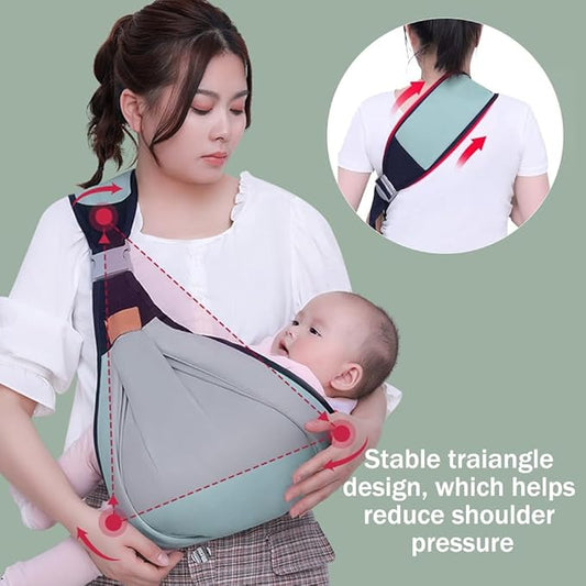 Portable One Shoulder Toddler Carrier حمالة أطفال محمولة على الكتف – خفيفة وعملية للرحلات والتنقل في السعودية
