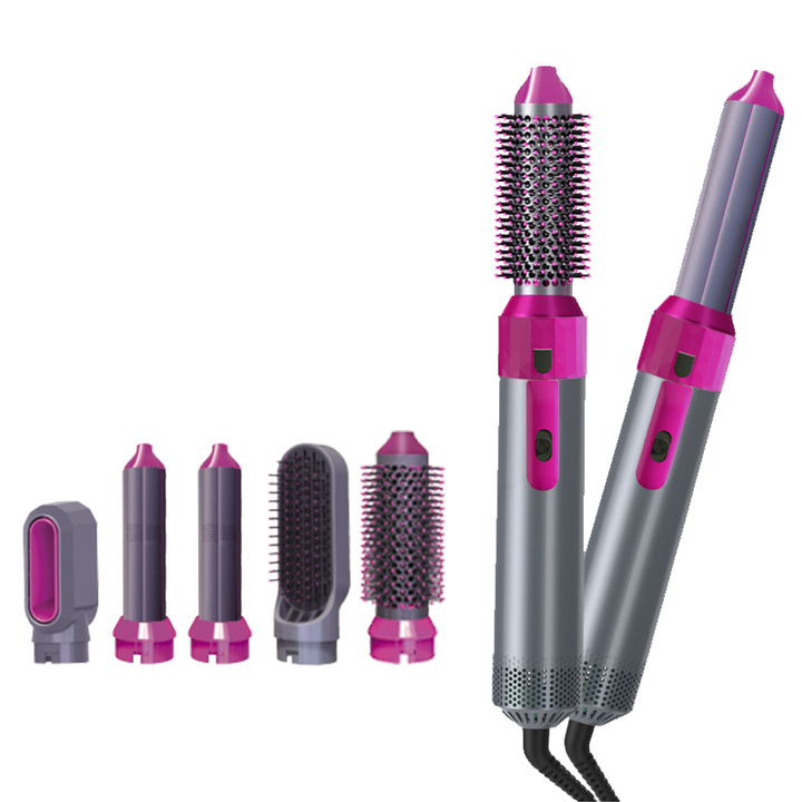Hot Air Brush (5-in-1) فرشاة هوائية ساخنة 5 في 1 بتقنية السيراميك – تصفيف شعر متكامل واحترافي في السعودية