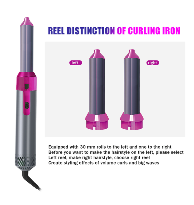 Hot Air Brush (5-in-1) فرشاة هوائية ساخنة 5 في 1 بتقنية السيراميك – تصفيف شعر متكامل واحترافي في السعودية