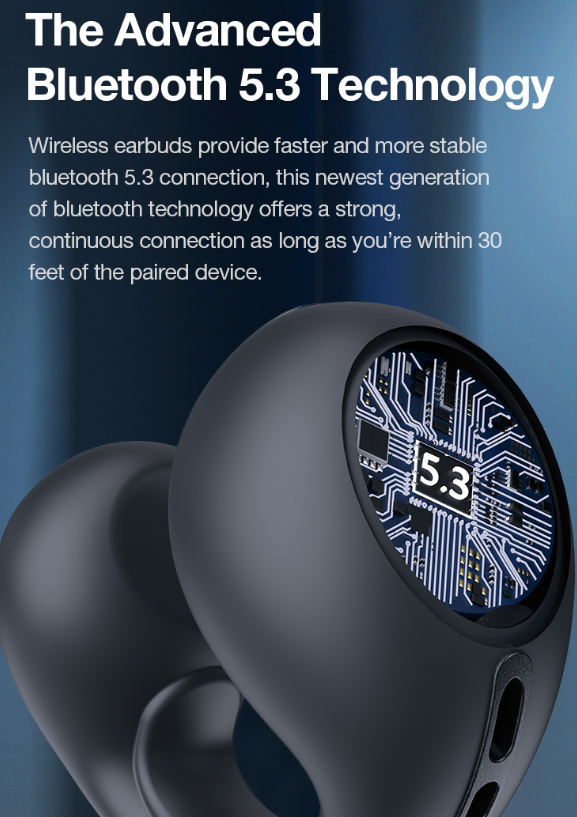 Bone Conduction Bluetooth Headphones IPX5 Waterproof – True Wireless 8D Sound, Lightweight & Secure Fit | Best Wireless Earphones KSA 🎧🇸🇦