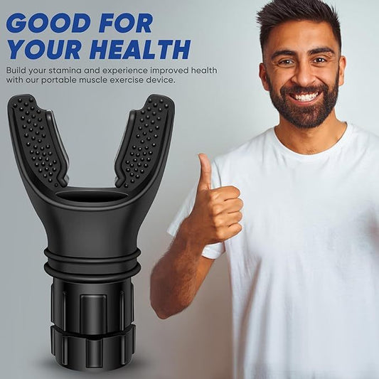 Professional Breathing Trainer Device - Adjustable Resistance Lung Exerciser for Athletes, Swimmers & Fitness Enthusiasts | Respiratory Muscle Training Equipment UAE | Improve Endurance & Vital Capacity - Dubai, Abu Dhabi