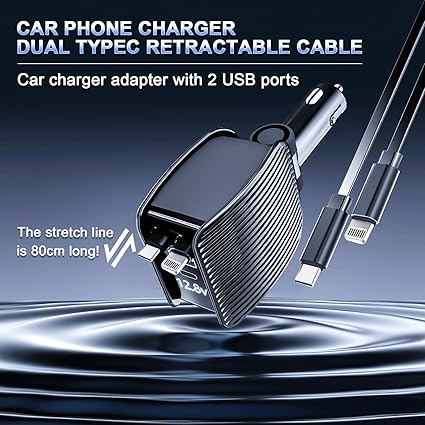 Retractable Car Charger – Fast, Convenient, and Reliable Charging On the Go!