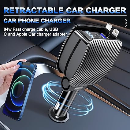 Retractable Car Charger – Fast, Convenient, and Reliable Charging On the Go!